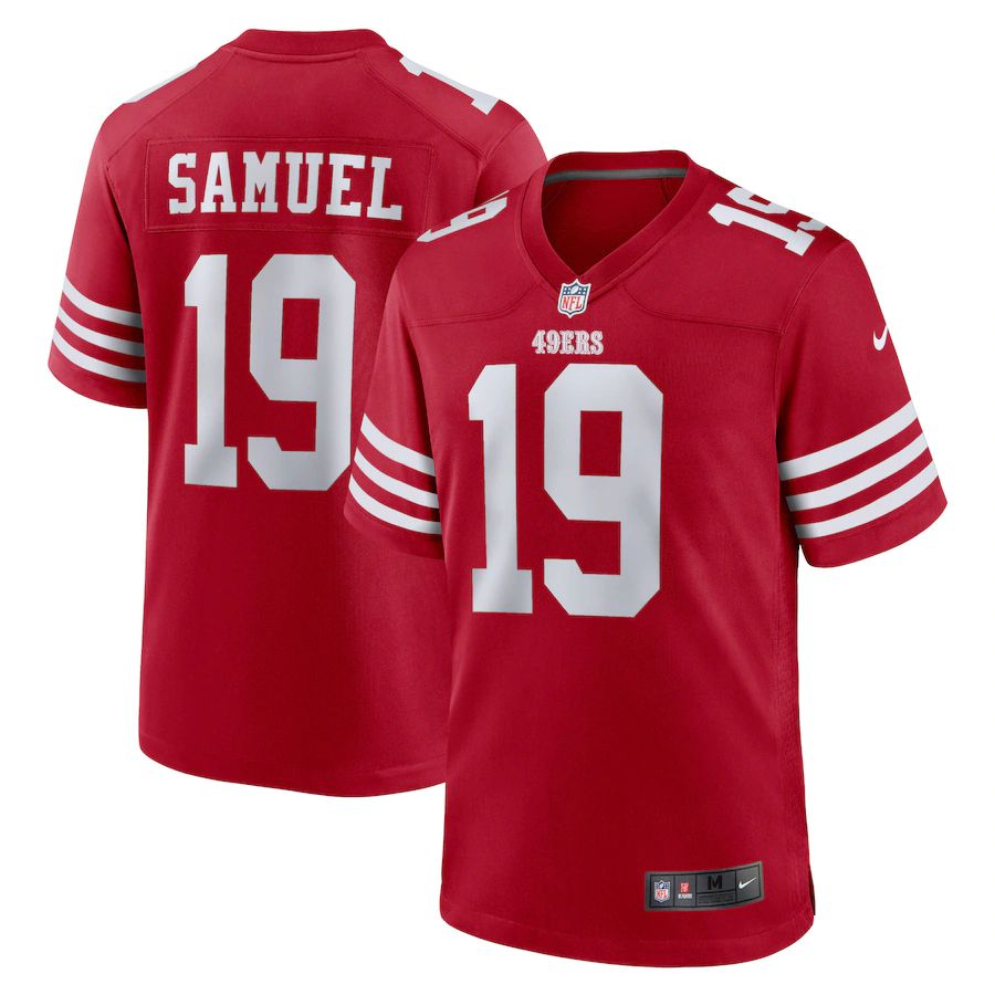 Men San Francisco 49ers #19 Deebo Samuel Nike Scarlet Player Game NFL Jersey